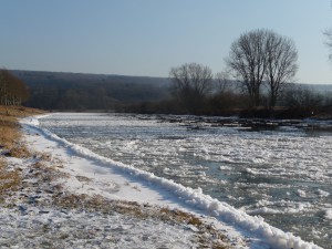 Eis auf der Weser                